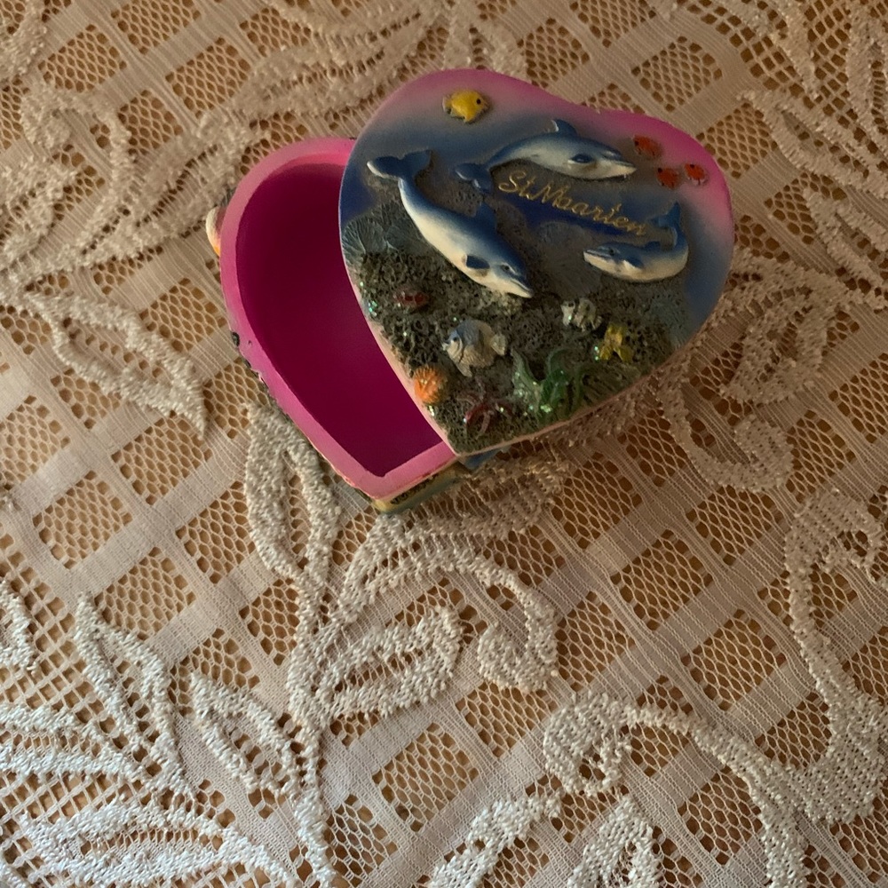 Dolphin jewelry trinket box